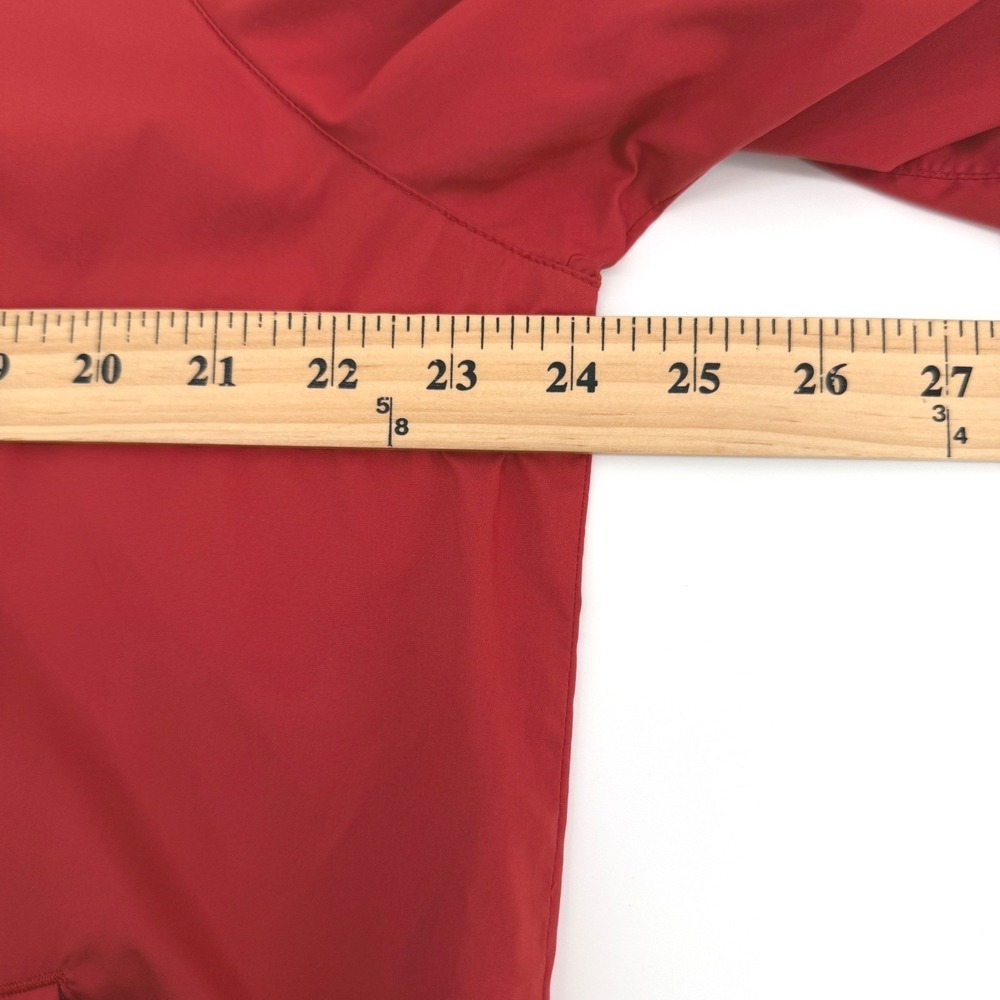 Adidas Golf Windshirt Jacket Mens XL Red 1/4 Zip Pockets Short Sleeve Waterford - Picture 8 of 13